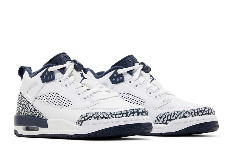 Air Jordan Spizike Low GS 'Obsidian' — White/Pure Platinum/Obsidian