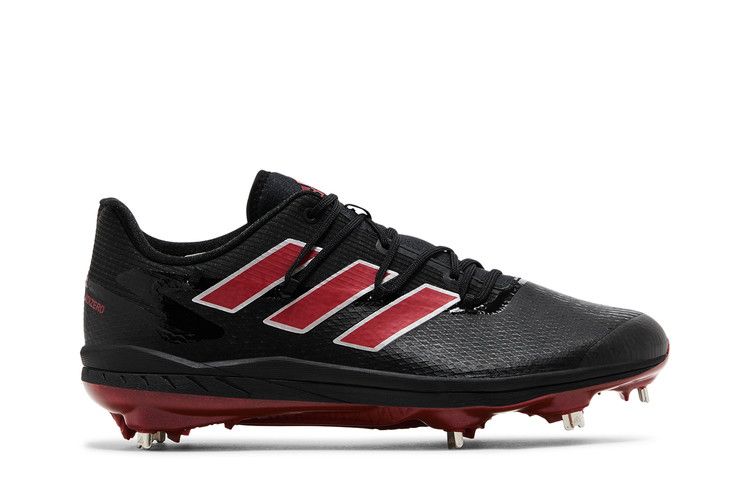 adidas Adizero Afterburner 8 'Black Team Power Red' — Core Black/Team Power Red/Silver Metallic