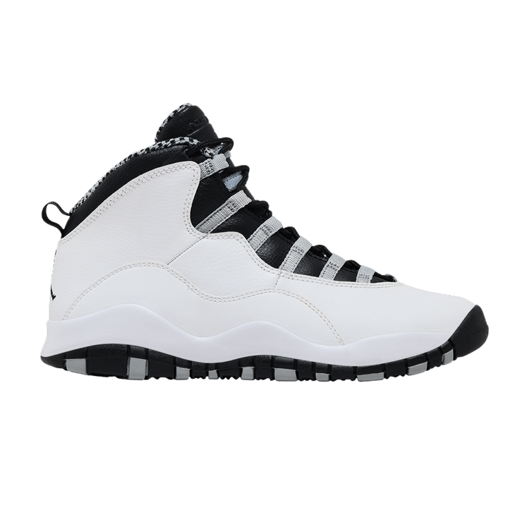 Air Jordan 10 Retro GS 'Steel' 2013 — White/Black-Light Steel Grey-Varsity Red