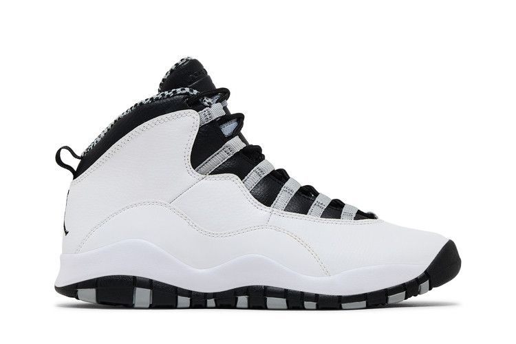 Air Jordan 10 Retro GS 'Steel' 2013 — White/Black-Light Steel Grey-Varsity Red