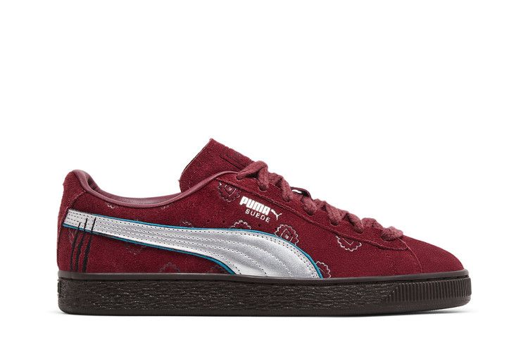 One Piece x Puma Suede Big Kid 'Red Hair Pirates' — Team Regal Red/Silver