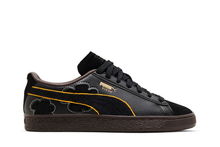 One Piece x Puma Suede Big Kid 'Blackbeard' — Black/Dark Chocolate