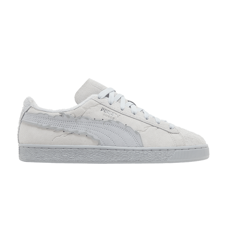 One Piece x Puma Suede 'Gear 5 Luffy' — Feather Grey/Platinum Grey