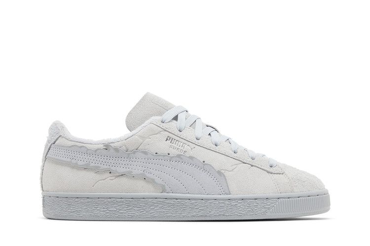 One Piece x Puma Suede 'Gear 5 Luffy' — Feather Grey/Platinum Grey