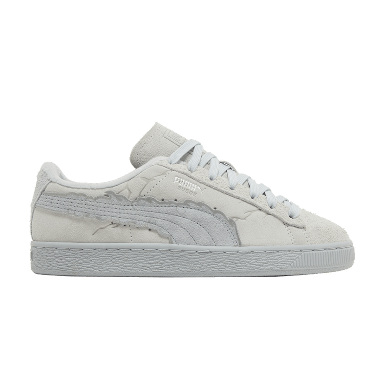 One Piece x Puma Suede Big Kid 'Gear 5 Luffy' — Feather Grey/Platinum Grey