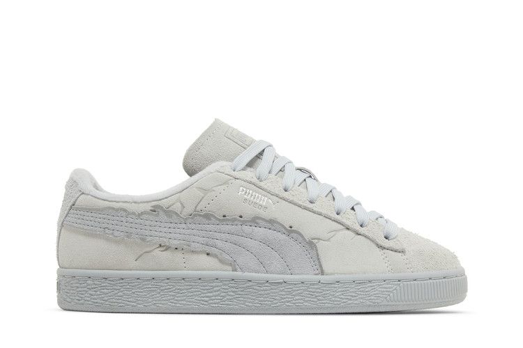 One Piece x Puma Suede Big Kid 'Gear 5 Luffy' — Feather Grey/Platinum Grey