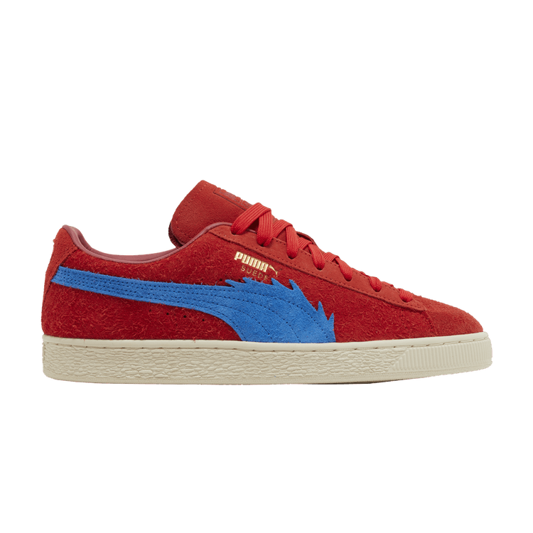 One Piece x Puma Suede 'Buggy' — For All Time Red/Ultra Blue