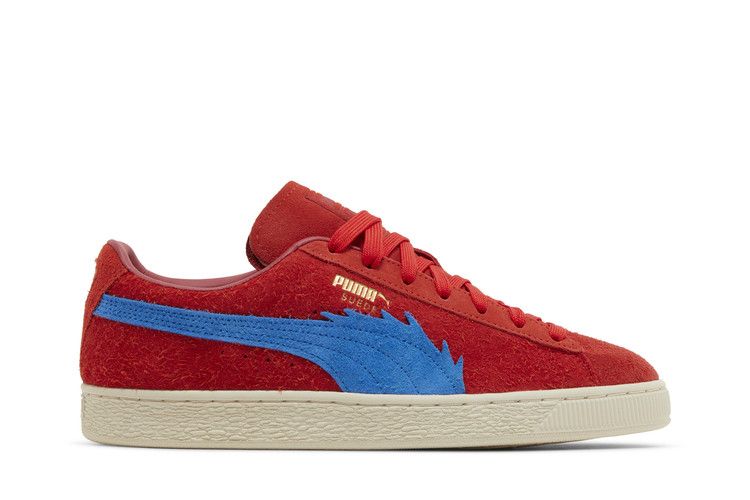 One Piece x Puma Suede 'Buggy' — For All Time Red/Ultra Blue