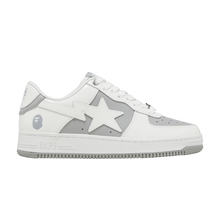 Bapesta #6 'Patent Leather Pack - Grey' — Grey