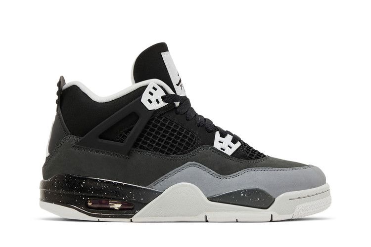 Air Jordan 4 Retro GS 'Fear' 2024 — Black/White/Anthracite/Black/Pure Platinum