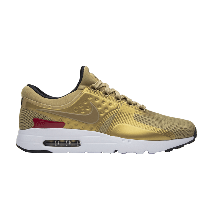 Nike Air Max Zero QS 'Metallic Gold' — Metallic Gold/University Red-White