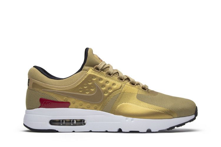 Nike Air Max Zero QS 'Metallic Gold' — Metallic Gold/University Red-White