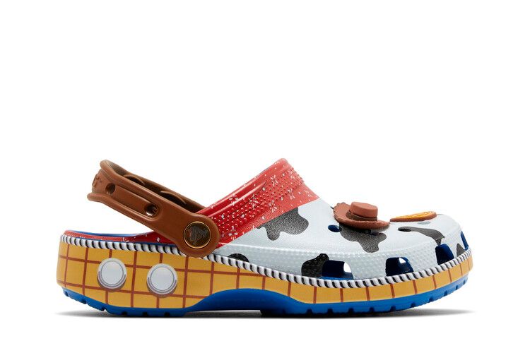 Toy Story x Crocs Classic Clog Kids 'Woody' — Brown/Blue