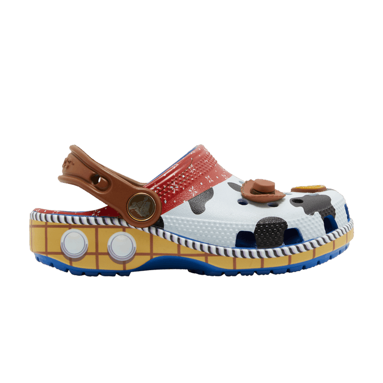 Toy Story x Crocs Classic Clog Toddler 'Woody' — Brown/Blue