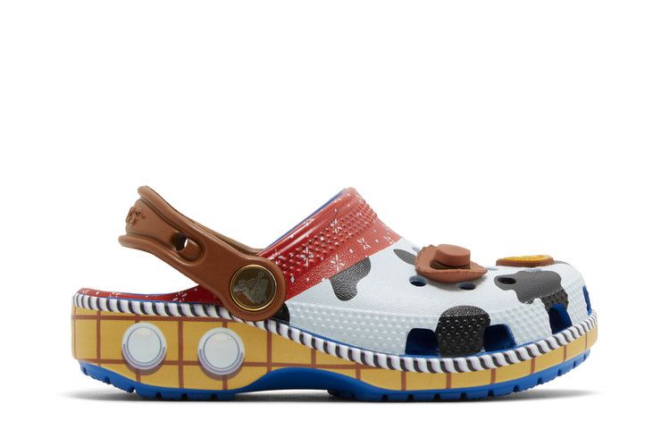 Toy Story x Crocs Classic Clog Toddler 'Woody' — Brown/Blue