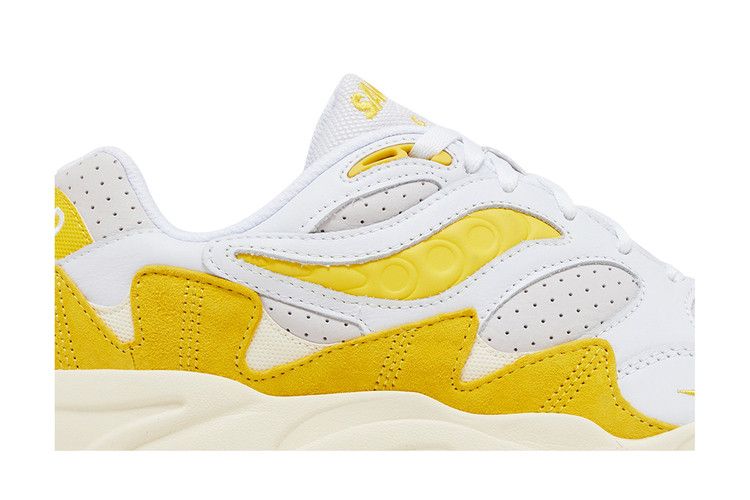 Saucony Grid Shadow 2 'Ivy Prep - White Yellow' — White/Yellow