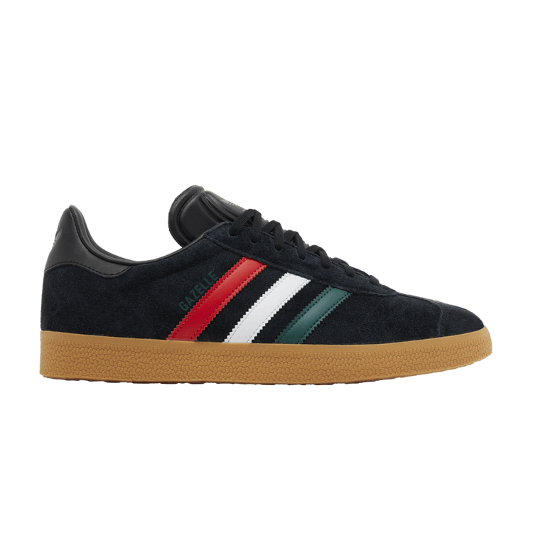 adidas Gazelle 'Black Scarlet Green' — Core Black/Better Scarlet/Collegiate Green