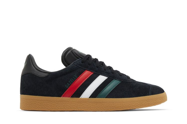 adidas Gazelle 'Black Scarlet Green' — Core Black/Better Scarlet/Collegiate Green