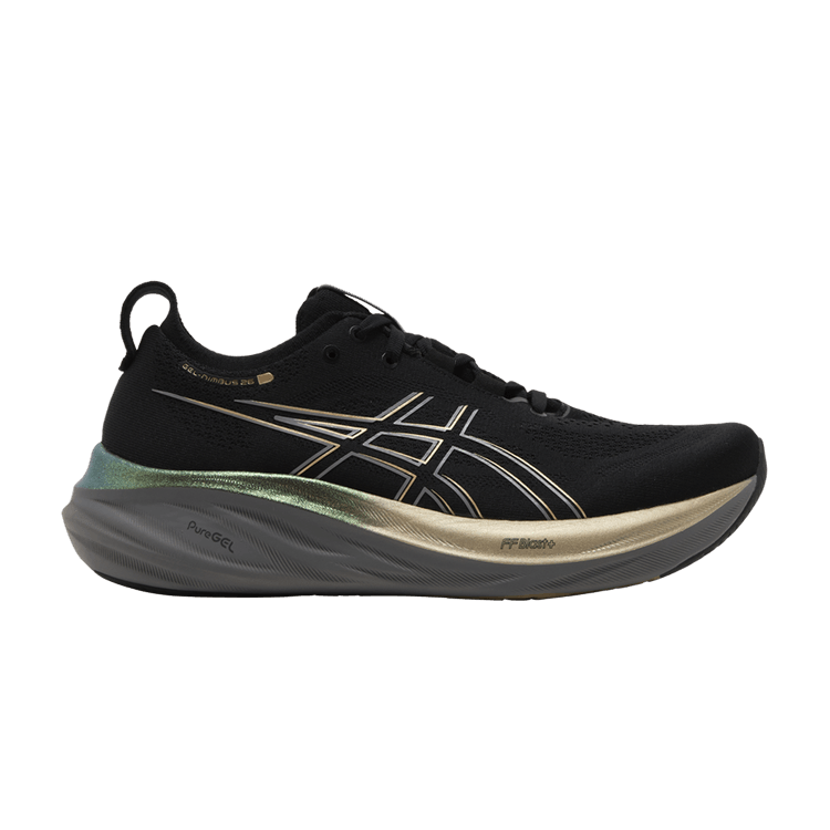 ASICS Gel Nimbus 26 Platinum 'Black Champagne' — Black/Champagne