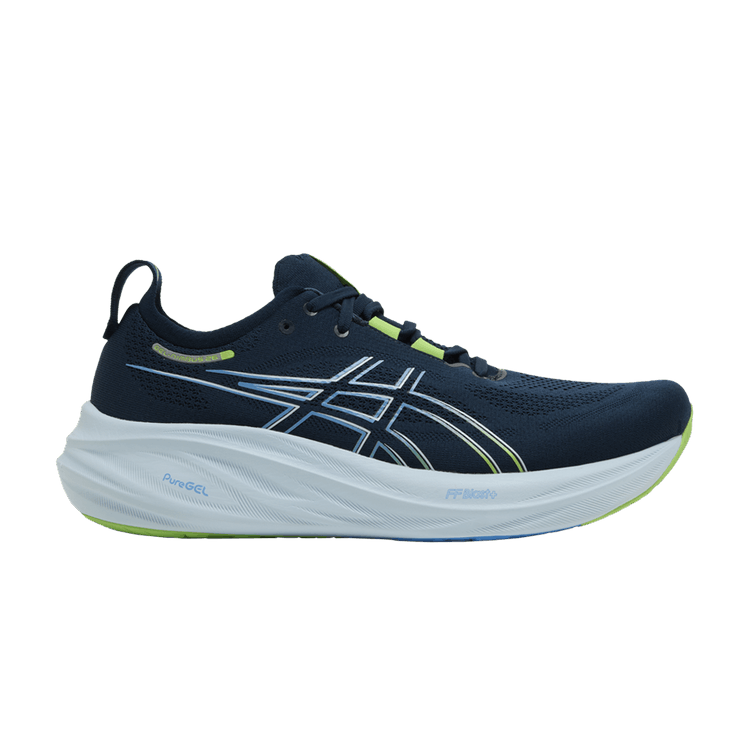 Asics Gel Nimbus 26 4E Wide 'French Blue' — French Blue/Electric Lime