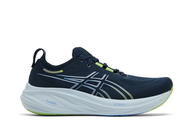 Asics Gel Nimbus 26 4E Wide 'French Blue' — French Blue/Electric Lime