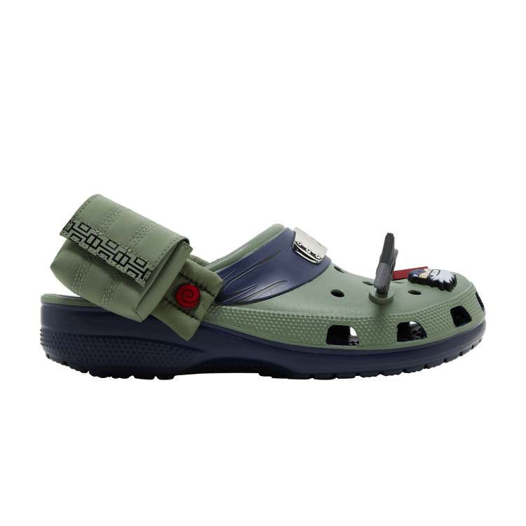 Naruto Shippuden x Crocs Classic Clog 'Kakashi' — Olive/Black