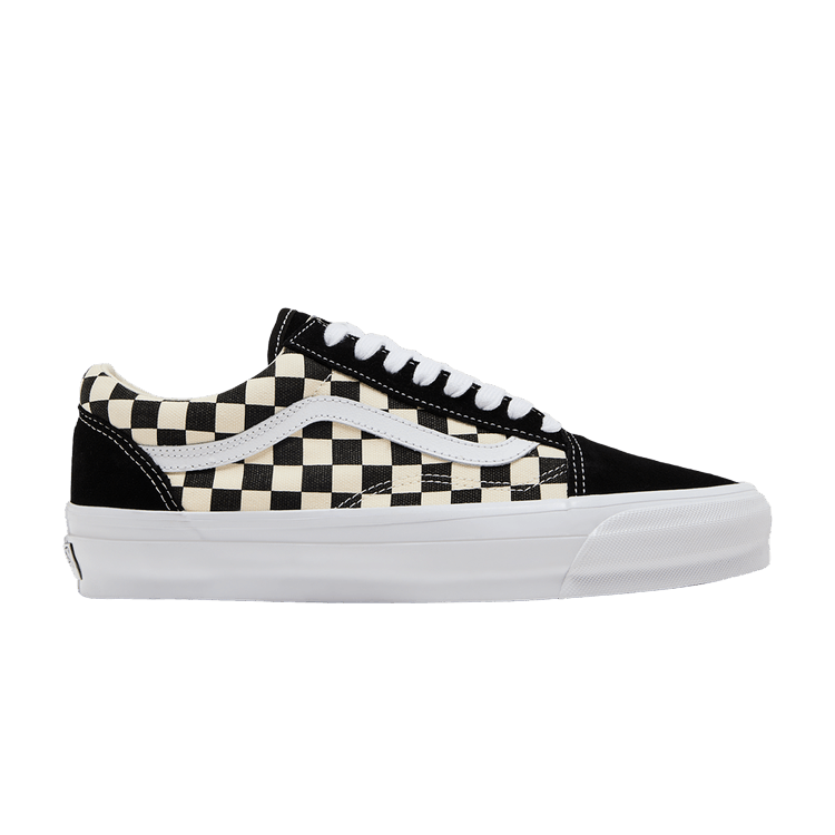Vans Old Skool 36 LX 'Checkerboard - Black' — Black/White