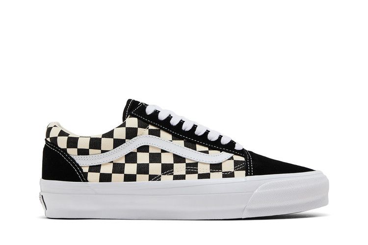 Vans Old Skool 36 LX 'Checkerboard - Black' — Black/White