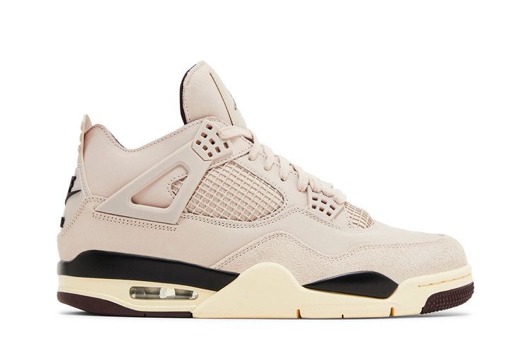 A Ma Maniére x Wmns Air Jordan 4 Retro 'While You Were Sleeping' — Fossil Stone/Metallic Pewter/Burgundy Crush