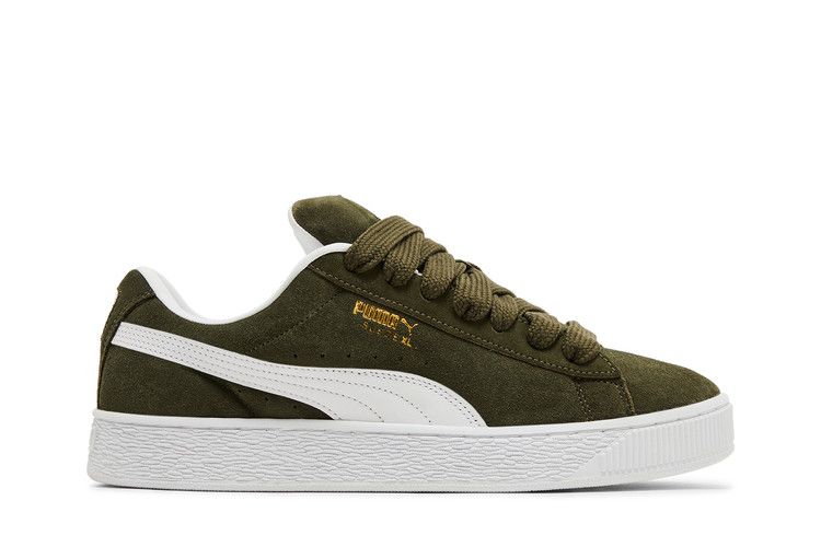 Puma Suede XL 'Dark Olive' — Dark Olive/White