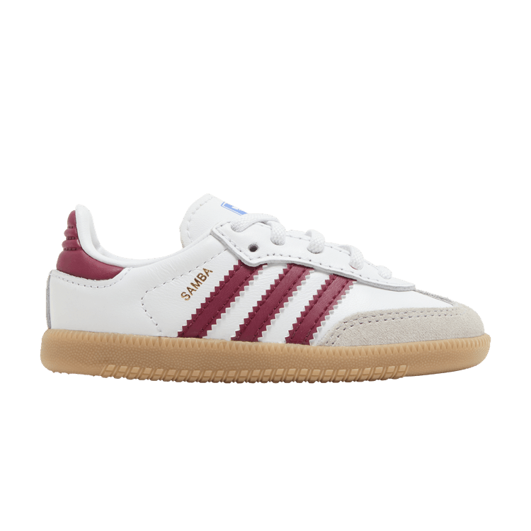 adidas Samba OG I 'White Collegiate Burgundy Gum' — Cloud White/Collegiate Burgundy/Gum