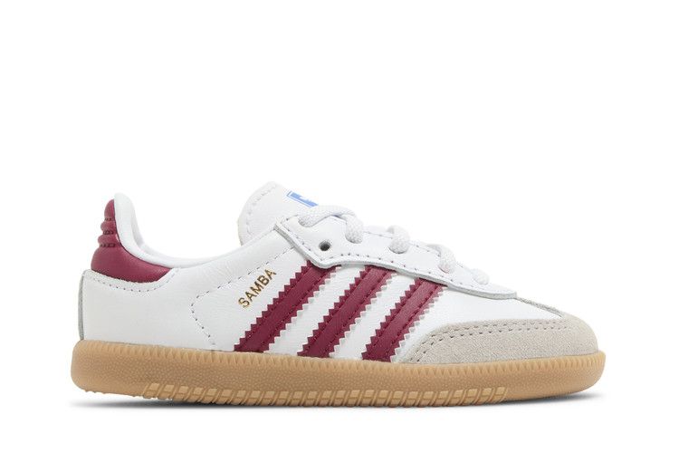 adidas Samba OG I 'White Collegiate Burgundy Gum' — Cloud White/Collegiate Burgundy/Gum