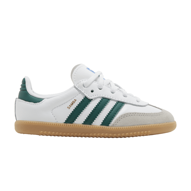 adidas Samba OG I 'White Collegiate Green Gum' — Cloud White/Collegiate Green/Gum