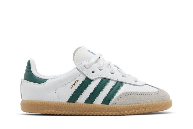 adidas Samba OG I 'White Collegiate Green Gum' — Cloud White/Collegiate Green/Gum