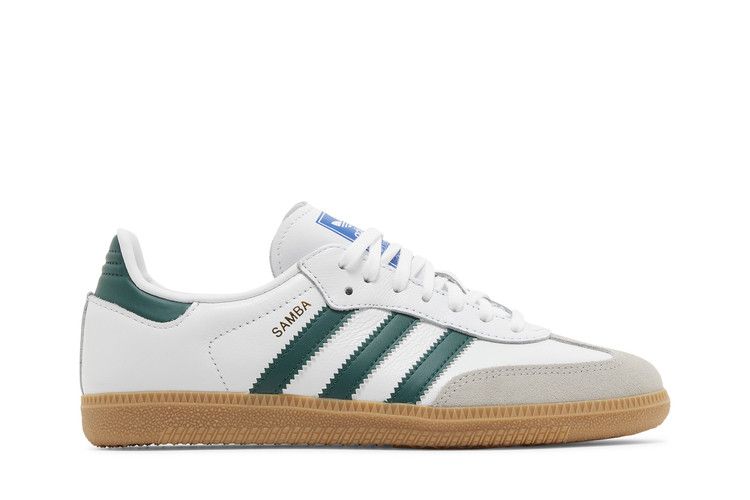 adidas Samba OG Big Kid 'White Collegiate Green Gum' — Cloud White/Collegiate Green/Gum