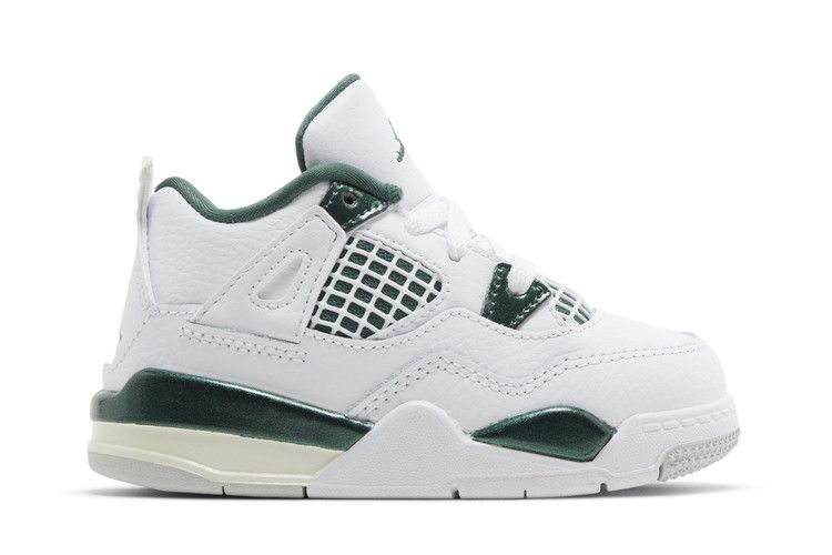 Air Jordan 4 Retro TD 'Oxidized Green' — White/Oxidized Green/White/Neutral Grey