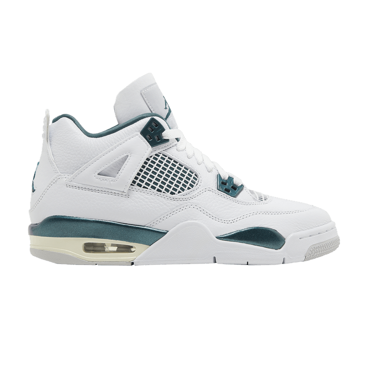 Air Jordan 4 Retro GS 'Oxidized Green' — White/Oxidized Green/White/Neutral Grey