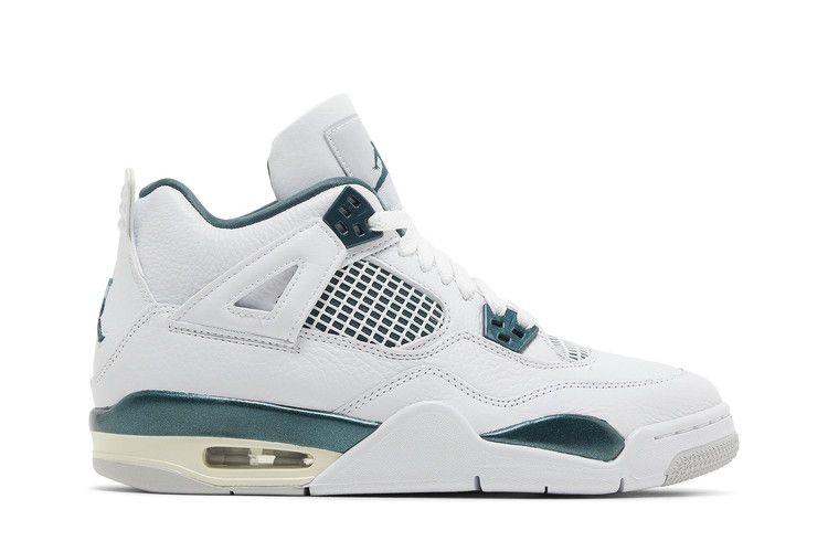 Air Jordan 4 Retro GS 'Oxidized Green' — White/Oxidized Green/White/Neutral Grey
