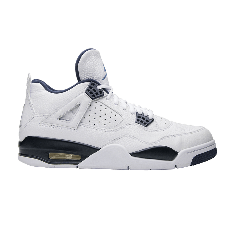 Air Jordan 4 Retro LS 'Columbia' — White/Midnight Navy/Legend Blue