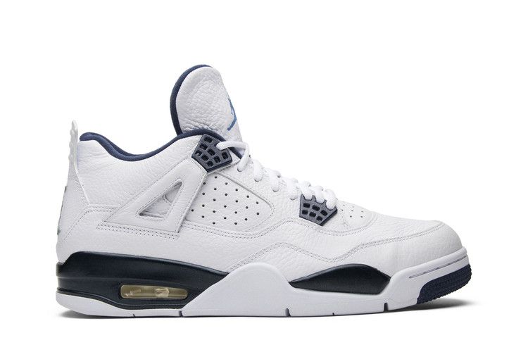 Air Jordan 4 Retro LS 'Columbia' — White/Midnight Navy/Legend Blue