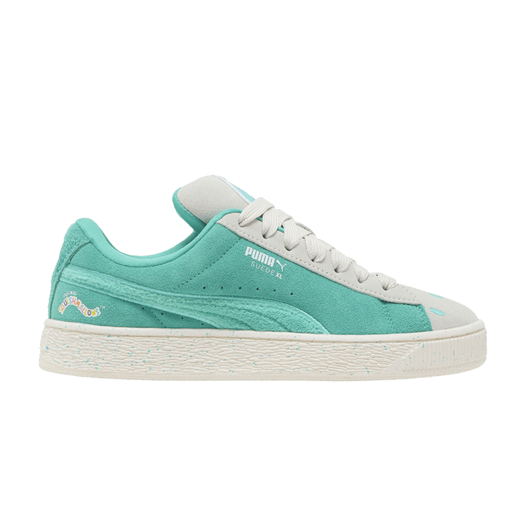 Squishmallows x Puma Wmns Suede XL 'Winston' — Warm White/Alpine Snow/Elektro Pool