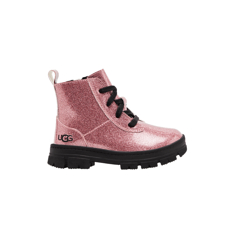 UGG Ashton Lace Up Boot Toddler 'Glitter Pink' — Glitter Pink
