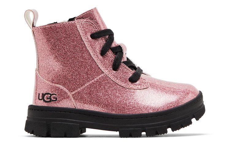 UGG Ashton Lace Up Boot Toddler 'Glitter Pink' — Glitter Pink