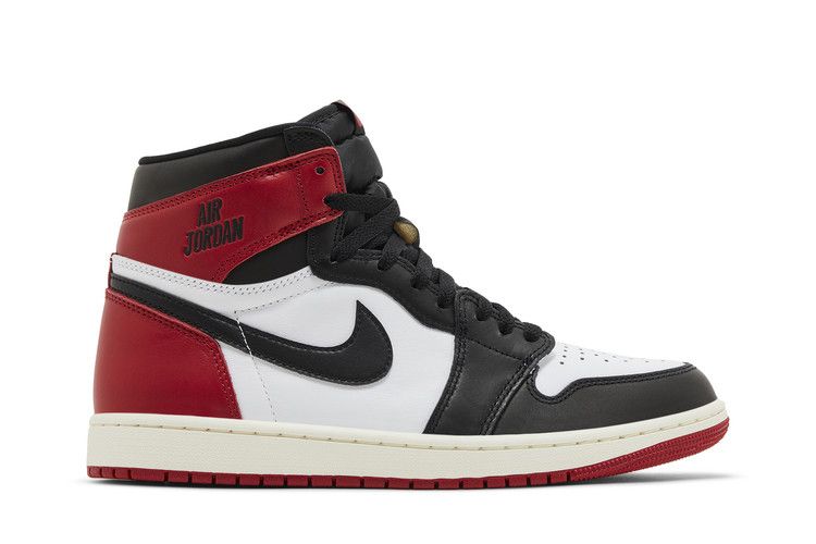 Air Jordan 1 Retro High OG 'Black Toe Reimagined' — Black/Black/Varsity Red/White