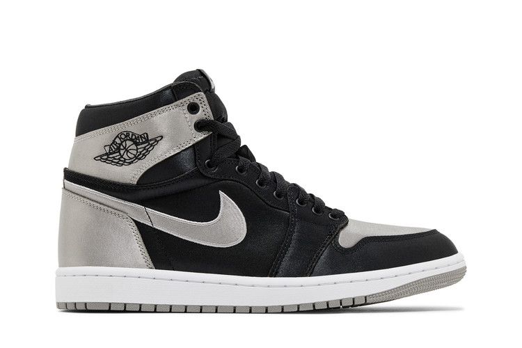 Wmns Air Jordan 1 Retro High OG 'Satin Shadow' — Black/Medium Grey/White