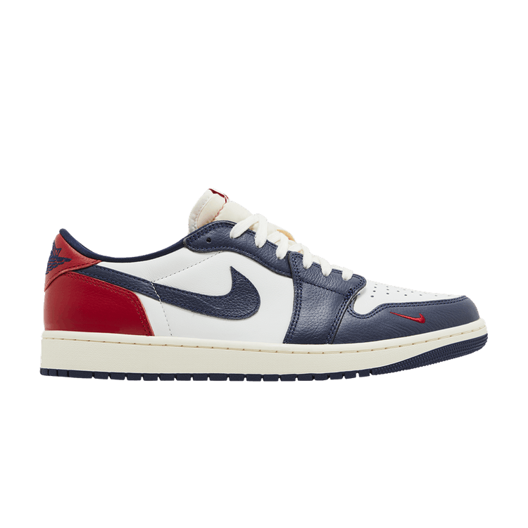 Air Jordan 1 Retro Low OG 'Howard University' — White/Gym Red/Midnight Navy/Neutral Grey/Sail/Muslin