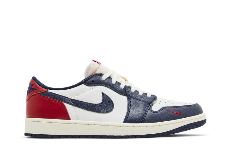 Air Jordan 1 Retro Low OG 'Howard University' — White/Gym Red/Midnight Navy/Neutral Grey/Sail/Muslin