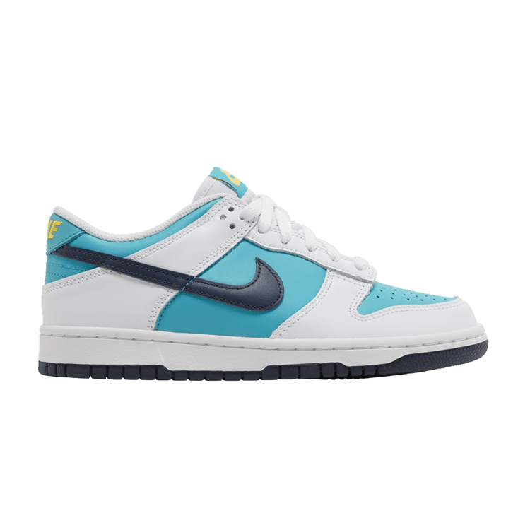 Nike Dunk Low GS 'Dusty Cactus Thunder Blue' — Dusty Cactus/Thunder Blue/White/Racer Pink/Laser Orange