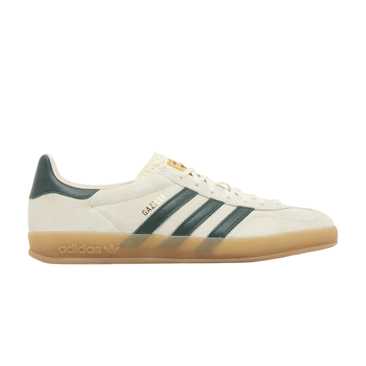 adidas Men's Gazelle Indoor 'Cream White Green Gum' — Cream White/Collegiate Green/Gum