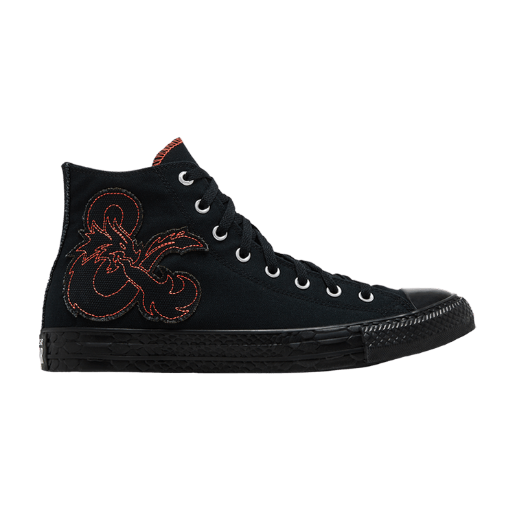 Dungeons &amp; Dragons x Converse Chuck Taylor All Star High 'Dragon Scales' — Black/Red/White
